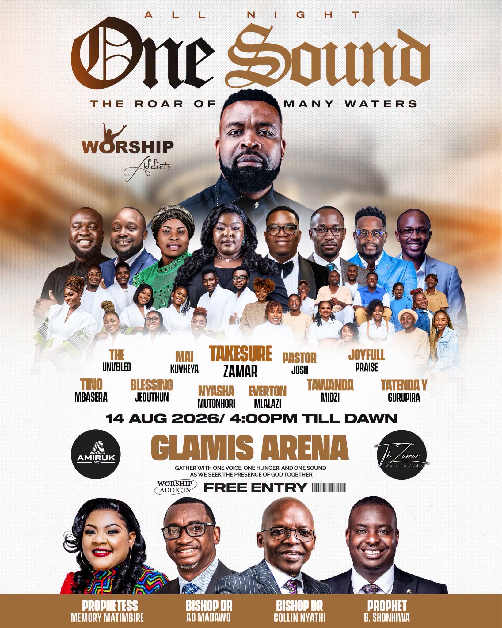 One Sound worship event poster